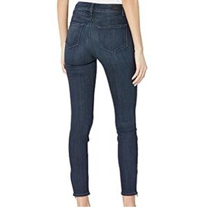 Paige Connelly High Rise Skinny Jeans Ankle Zipper 26 Darker Blue